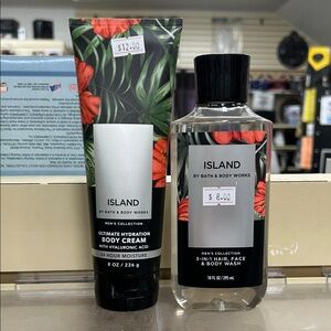 Island by Bath & Body Works Body Cream and 3-in-1 Body Wash - Full Size